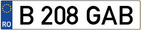 Truck License Plate